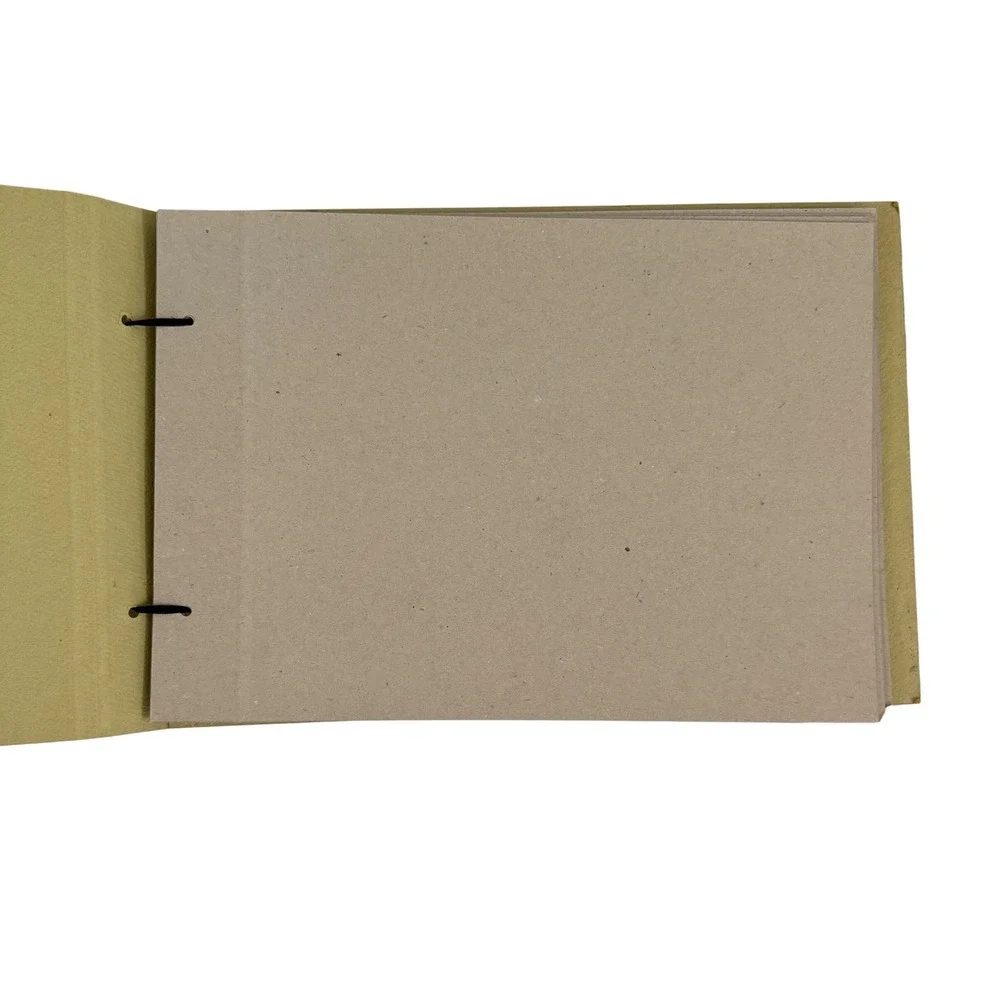 VTG Felice Botta Firenze Italy Handmade Cat Photo Album Scrapbook‎ Paper Journal